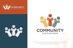 People logo design, Community human Logo ,people logo design. vector