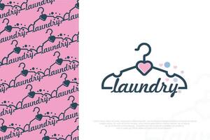 laundry shop logos design . Laundry service. illustration vector