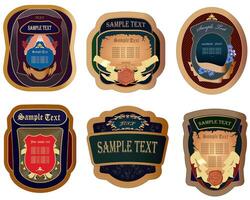 Modern Label Badges Collection - Creative Product Tags, Stickers, and Decorative Emblems Set vector