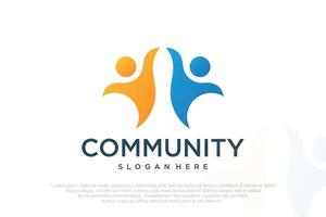 creative colorful social group logos and business. vector