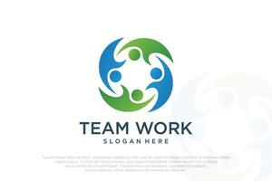 community people, social community , global community, human family logo design illustration. vector