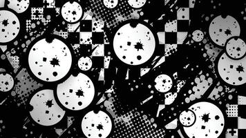 a black and white image of a bunch of black and white dots vector