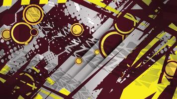 abstract background with yellow and red circles vector