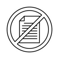 Paperless icon on white background. vector