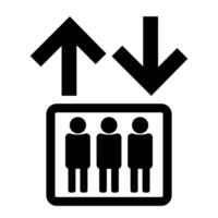 Elevator icon on white background. vector