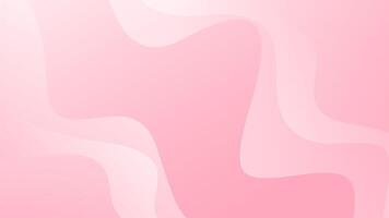 Abstract pink wave background, pink beauty dynamic wallpaper with wave shapes. Template banner background vector