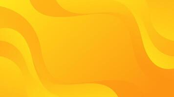 Bright yellow dynamic abstract background. Modern lemon orange color. Fresh template banner vector