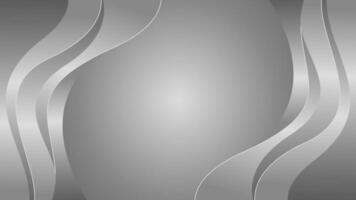 Abstract silver metallic wave background vector