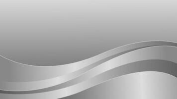 Abstract modern silver luxury wave background. Metallic design wallpaper vector