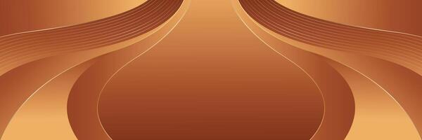 Abstract modern bronze luxury banner background vector