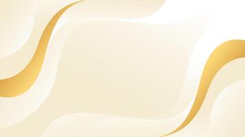 Simple beige and gold luxury background. Elegant wave modern wallpaper. Template banner background for beauty products, sales, ads, events, and web pages vector