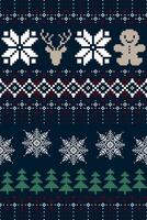 Christmas Nordic pattern vector