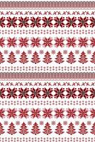 Red Christmas pattern vector