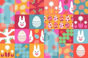 Happy Easter pattern vector