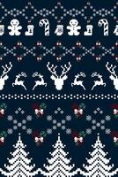 Christmas ethnic jumper vector