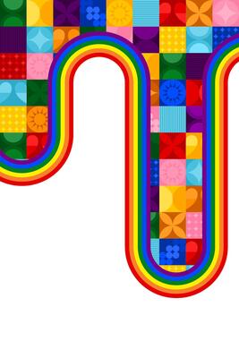 Pride rainbow design