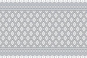 White ethnic pattern vector