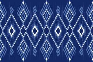 Ikat pattern design vector