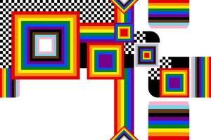 Abstract pride design vector