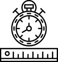 Timestamp Outline Style Icon vector