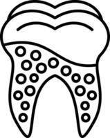Calculus Outline Style Icon vector