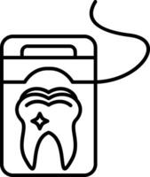 Floss Outline Style vector