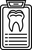 Checklist Outline Style Icon vector