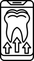 Dentist Outline Style Icon vector