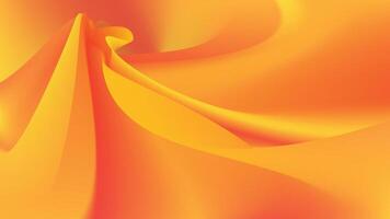 Abstract Orange and Yellow Swirl Background vector