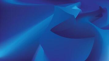 Abstract Blue Composition with Flowing Forms and Light Background vector