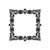 Celtic Knotwork Frame on White Background. vector