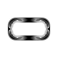 Minimalist Black and White Frame , Modern Deco Style vector