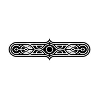 Black and White Geometric Border , Abstract Celtic Ornament vector