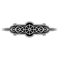 Geometric Black and White Decorative Element vector