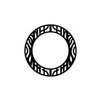 Modern Circular Decorative Light Fixture on White Background vector