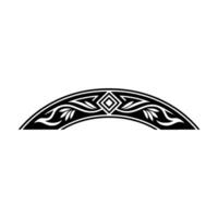 Black and White Decorative Arch , Botanical Elements vector