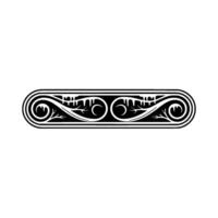 Abstract Ornamental Border Element - Elegant Decorative vector