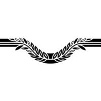 Minimalist Laurel Wreath , Decorative Element vector