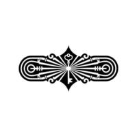 Elegant Black and White Key on White Background vector