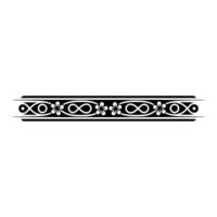 Elegant Black Floral Border on Gradient, Background vector