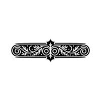 Elegant Ornamental Divider, Decorative Black and White vector