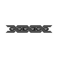 Abstract Geometric Border, Art Deco Style, Monochrome vector