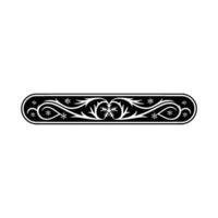 Elegant Snowflake Border, Minimalist Winter vector
