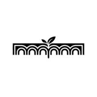 Abstract Leaf Monogram, Modern Minimalist vector