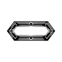 Geometric Deco Label Elegant Border vector