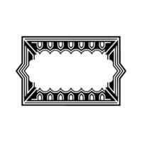 Art Deco Frame, Elegant Border, Vintage , Placeholder Text vector