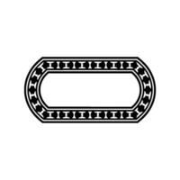 Elegant Oval Border, Classical , Minimalist Emblem vector