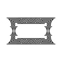 Intricate Greek Key Border Frame, Elegant vector