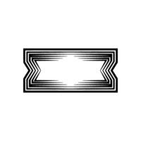 Geometric Z-Frame, Minimalist , Modern Abstract, Z shape vector