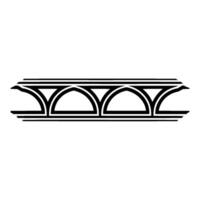 Geometric Arch Border, Minimalist , Subtle Glow vector